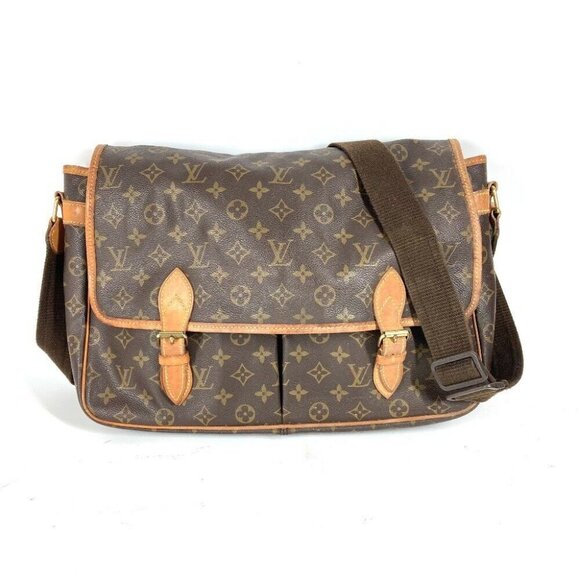 LOUIS VUITTON M42246 Monogram GibeciereGM Crossbody Messenger Bag Shoulder Bag - Picture 1 of 16